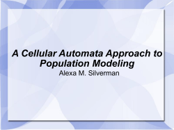 A Cellular Automata Approach to Population Modeling