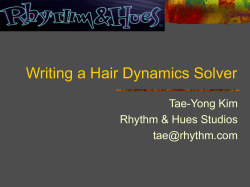 Tae-Yong Kim - Hair Dynamics