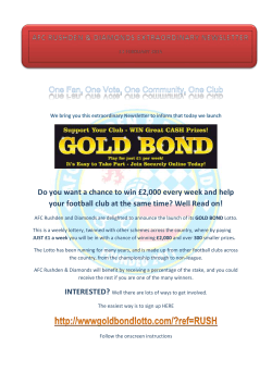 GOLD BOND - AFC Rushden and Diamonds