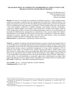 THE SHADOW PRICE OF COOPERATIVE MEMBERSHIP