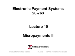 Micropayments 2
