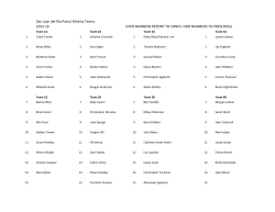 San Juan del Rio Patrol Ministy Teams 2015