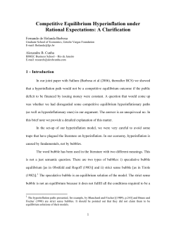 Competitive Equilibrium Hyperinflation under Rational Expectations