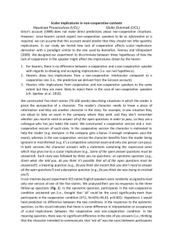 Scalar implicatures in non-cooperative contexts