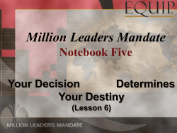 Million Leaders Mandate