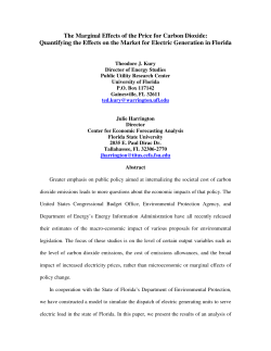 The Marginal Effects of the Price for Carbon Dioxide: Quantifying the