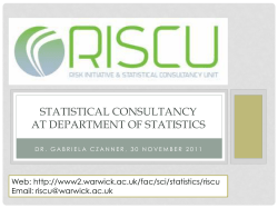 About RISCU - University of Warwick