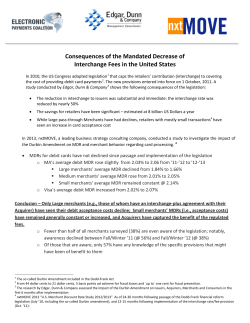 Consequences of the Mandated Decrease of