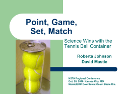 Point, Game, Set, Match - Windows to the Universe