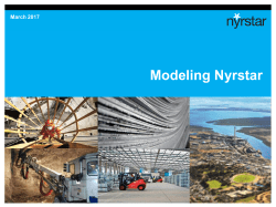 Modeling Nyrstar 10.03.2017