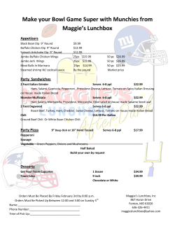 Make your Bowl Game Super with Munchies from Maggie`s Lunchbox