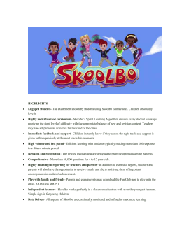 SKOOLBO HIGHLIGHTS