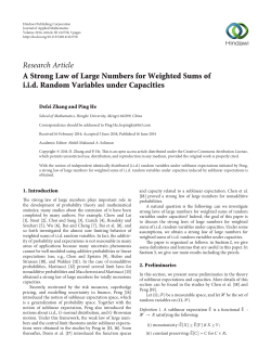 A Strong Law of Large Numbers for Weighted Sums of iid Random