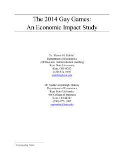 The 2014 Gay Games: An Economic Impact Study