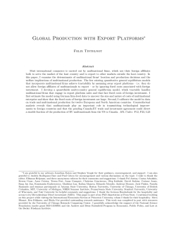 Global Production with Export Platforms