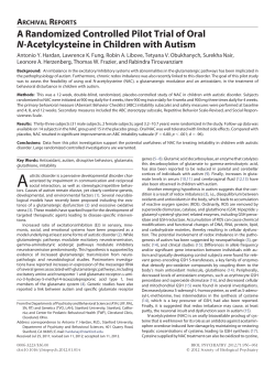 A Randomized Controlled Pilot Trial of Oral N