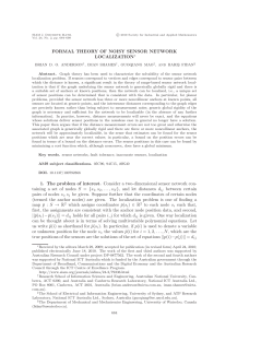 FORMAL THEORY OF NOISY SENSOR