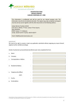 LC Registration Form - Labuan Borneo Trustees Limited