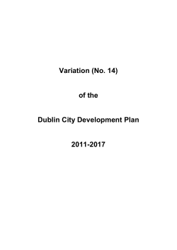 Adopted Variation 14 - Dublin City Council