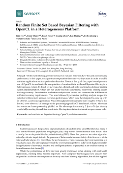 Random Finite Set Based Bayesian Filtering with OpenCL in a