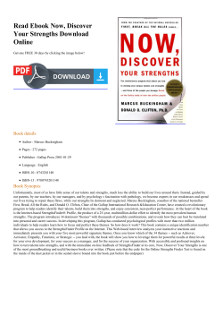 Read Ebook Now, Discover Your Strengths