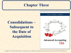 Advanced Accounting by Hoyle et al, 6th Edition - McGraw