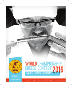 2016 World Championship Cheese Contest