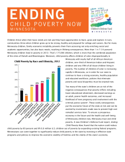 Ending Child Poverty Now - Children`s Defense Fund