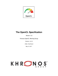 The OpenCL Specification