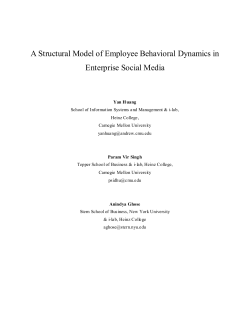 A Structural Model of Employee Behavioral Dynamics in Enterprise