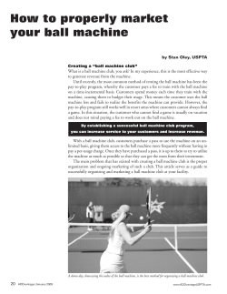 How to properly market your ball machine