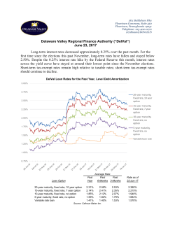 DelVal Loan Rates, 06-23-17 - Delaware Valley Regional Finance