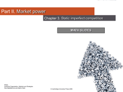 Chapter 3M - Asymmetric Hotelling Asymmetric competition with