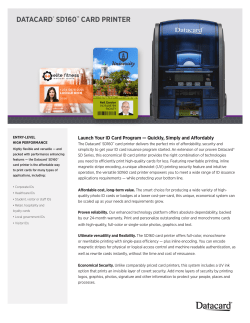 DATACARD® SD160™ CARD PRINTER