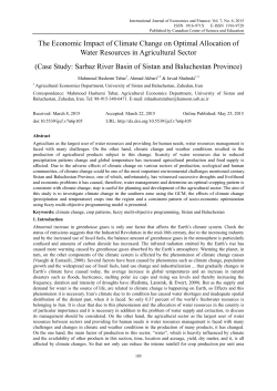 The Economic Impact of Climate Change on Optimal Allocation of