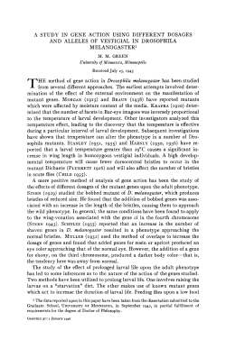 4 STUDY IN GENE ACTION USING DIFFERENT