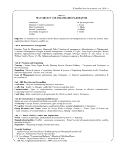 mba syllabus-i,ii,iii,iv semesters