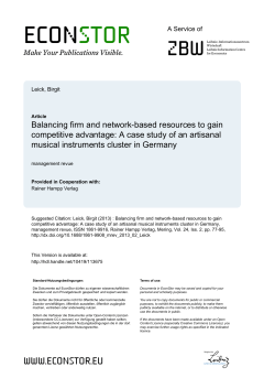 Balancing firm and network-based resources to gain