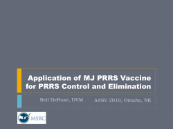 2010 American Association of Swine Veterinarians Presentation