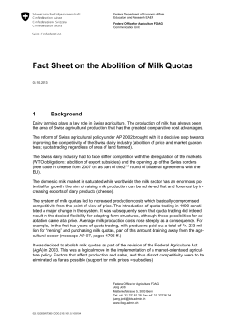 Fact Sheet on the Abolition of Milk Quotas (Word