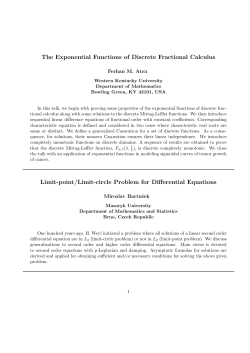 The Exponential Functions of Discrete Fractional Calculus Limit
