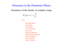 Structures in the Parameter Planes
