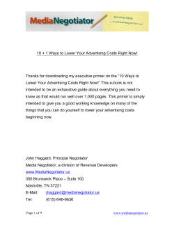 10 + 1 Ways to Lower Your Advertising Costs