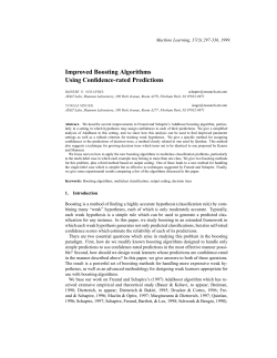 Improved Boosting Algorithms Using Confidence