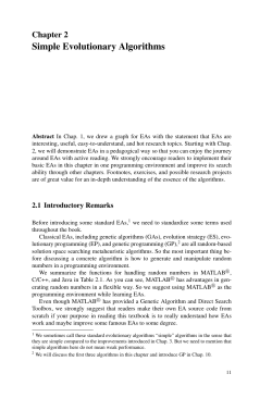 Simple Evolutionary Algorithms