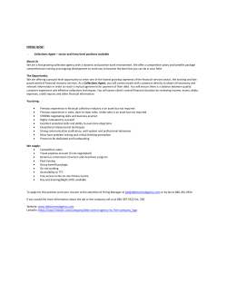 Collections Agent - Debt Control Agency