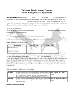 Circle &copy; Horse Lease Agreement