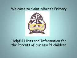here! - St Albert`s Primary School