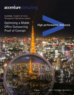 Optimizing Middle Office Outsourcing Proof of Concept