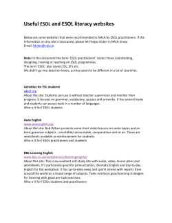 ESOL sites list 2012_0 - National Adult Literacy Agency